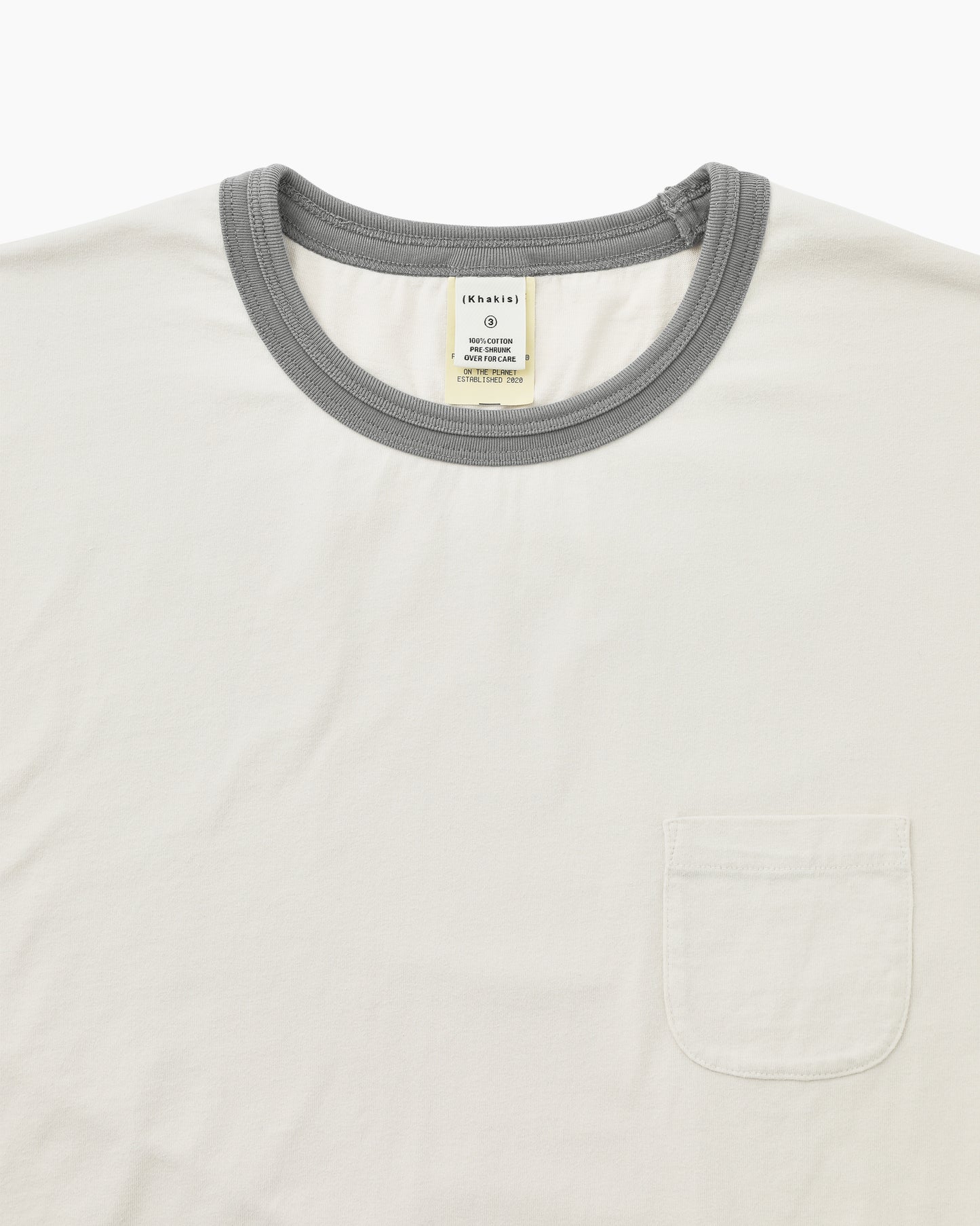 Washed Ringer Tee Grey