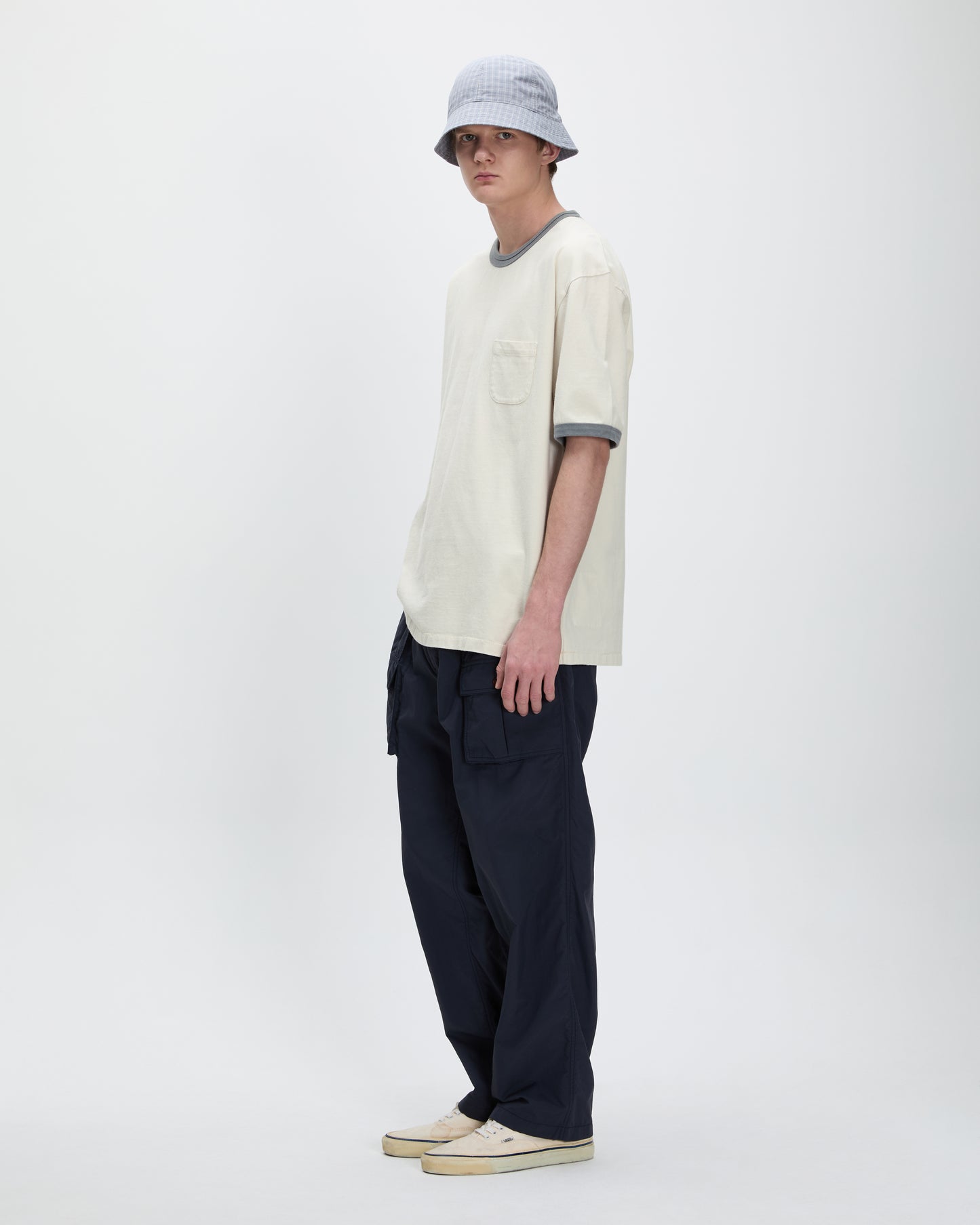 Washed Ringer Tee Grey