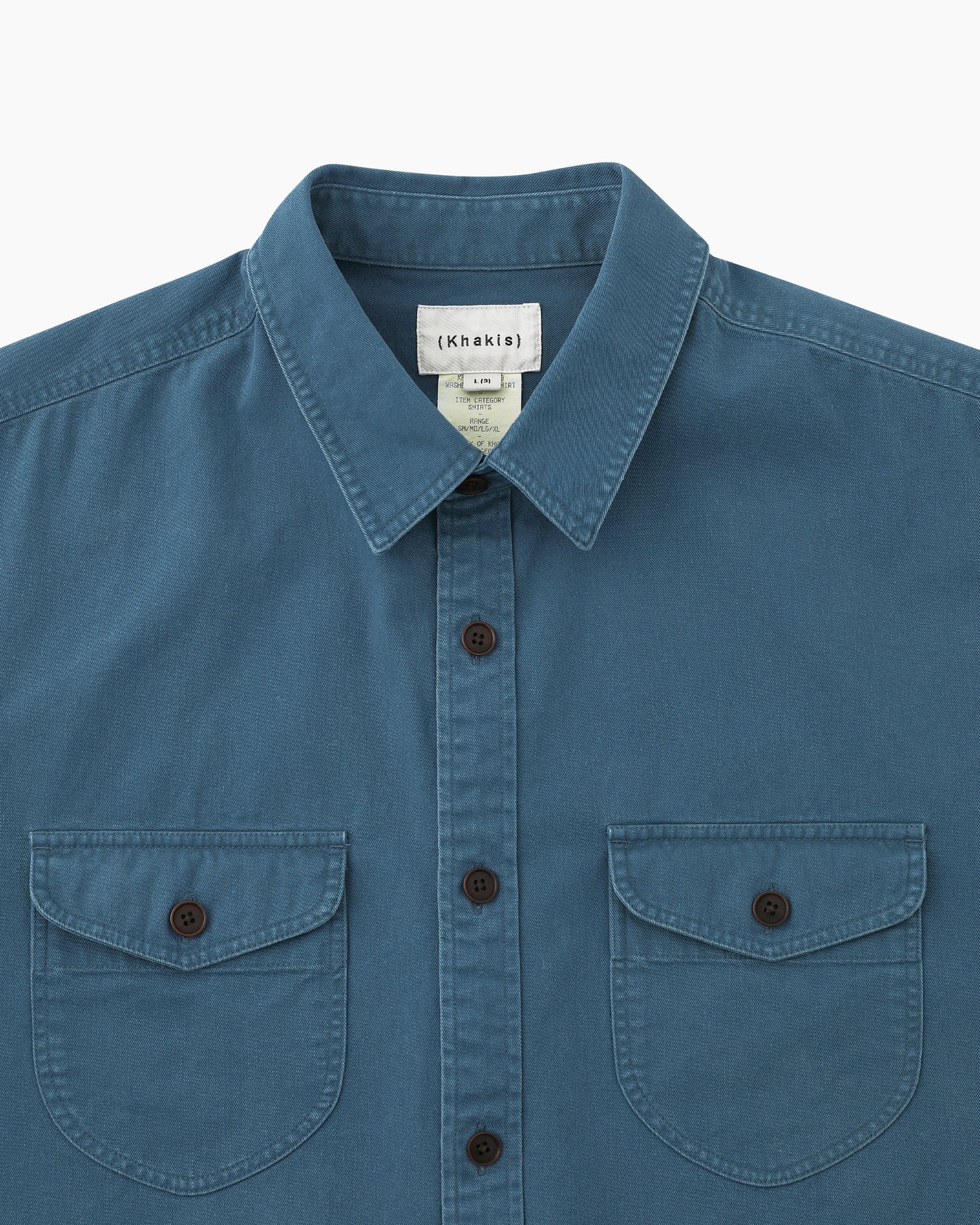 Washed Scout Shirt Slate Blue