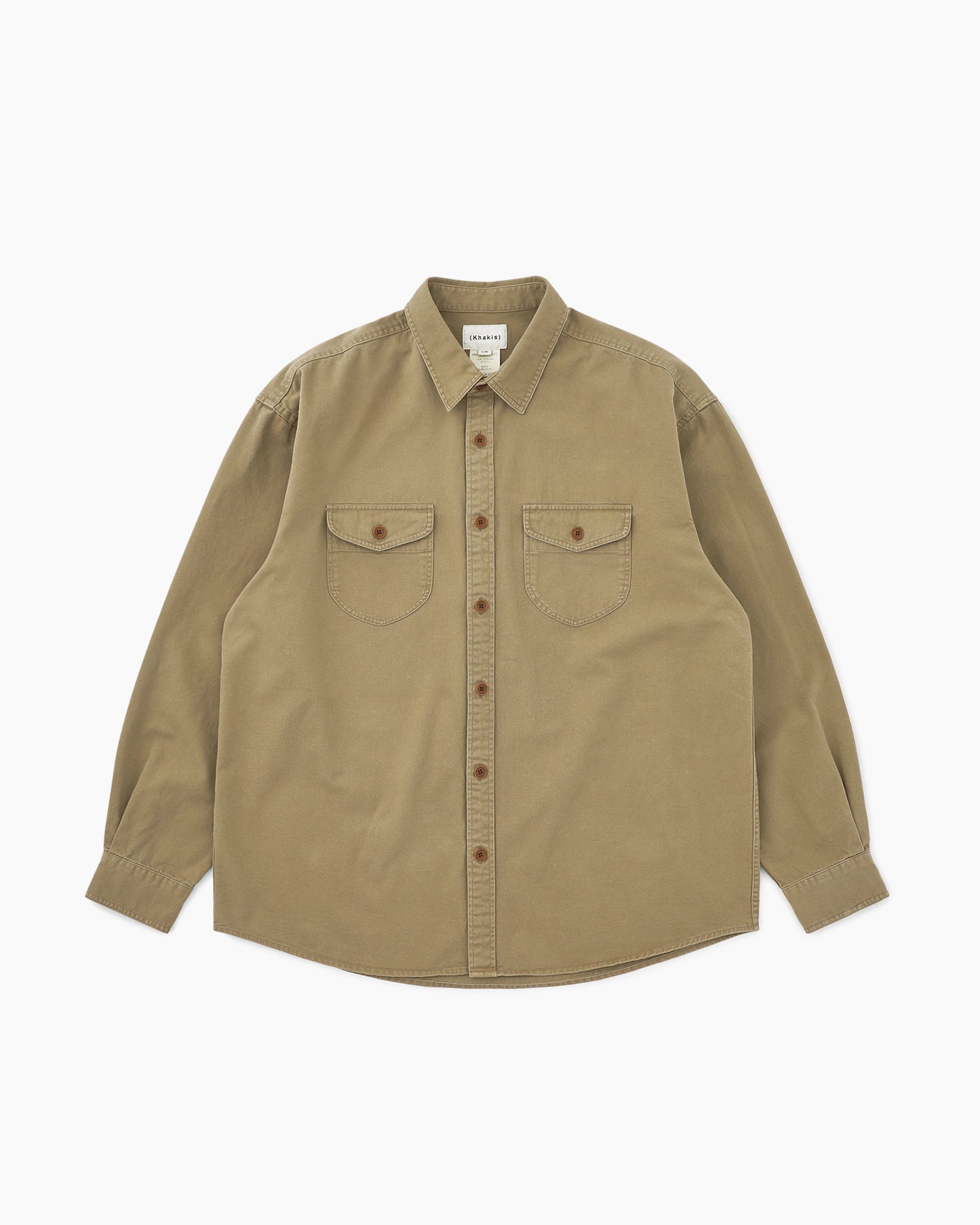 Washed Scout Shirt Tan
