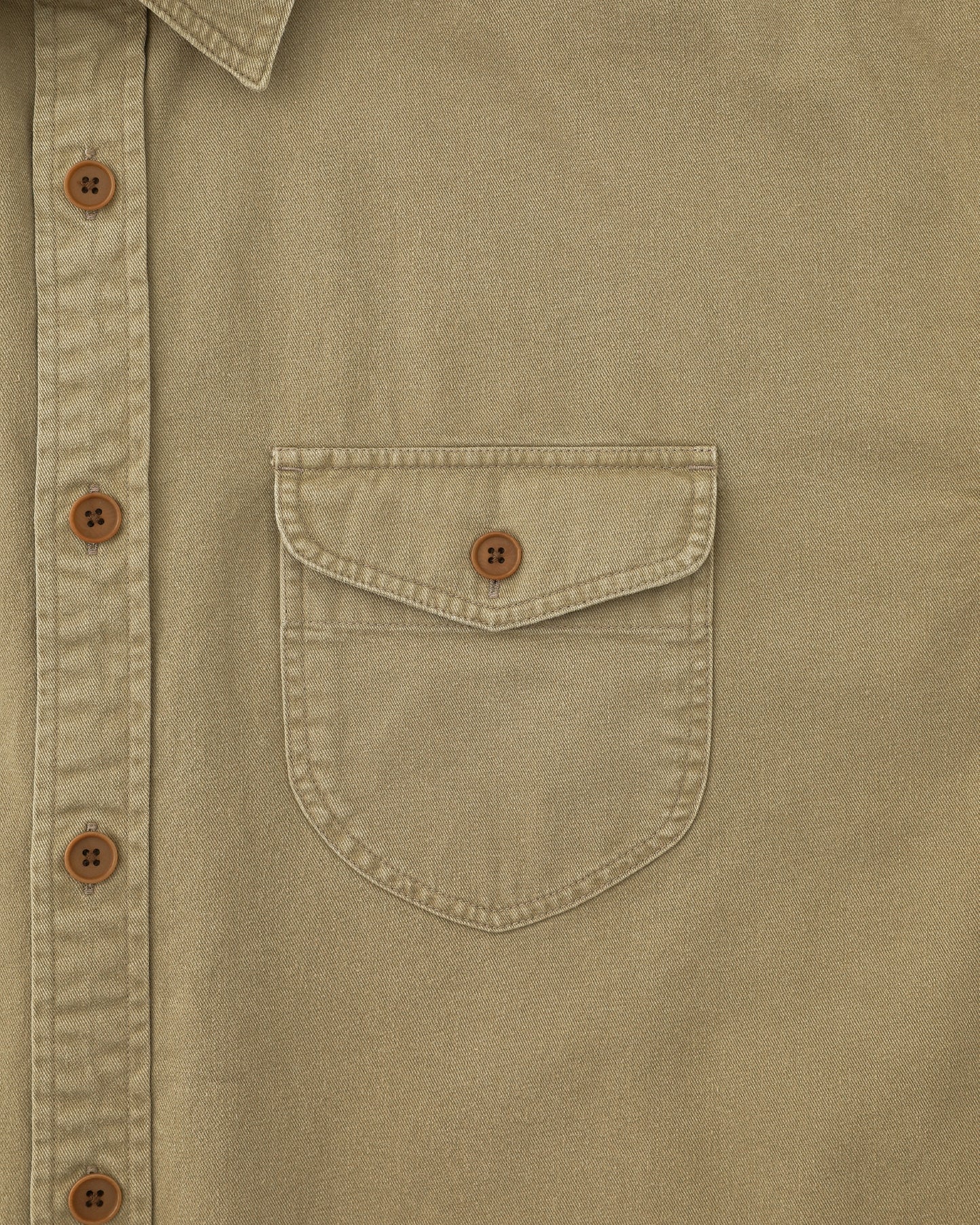 Washed Scout Shirt Tan