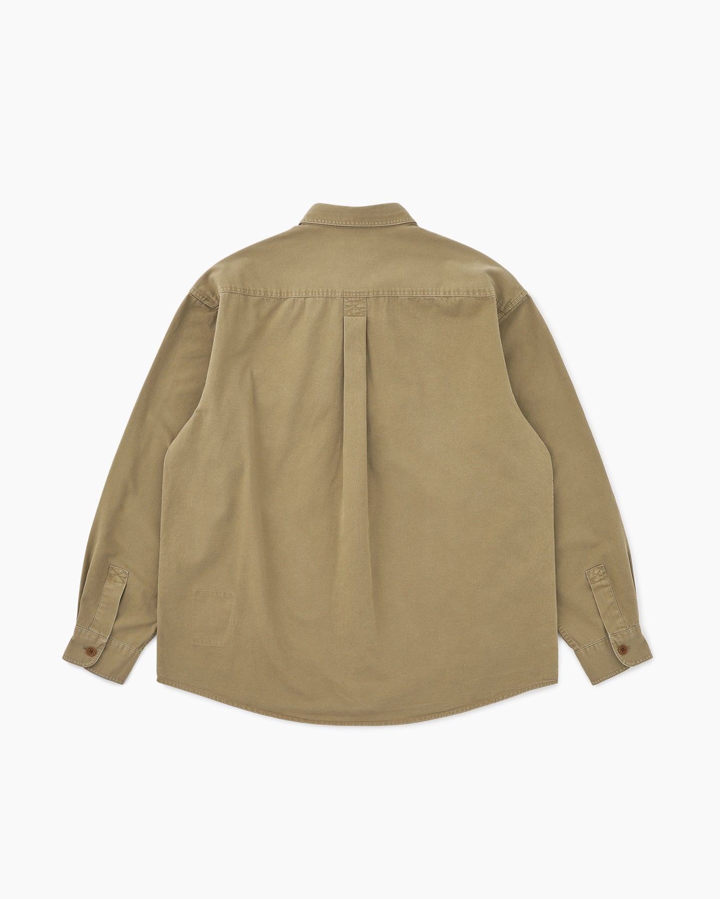 Washed Scout Shirt Tan
