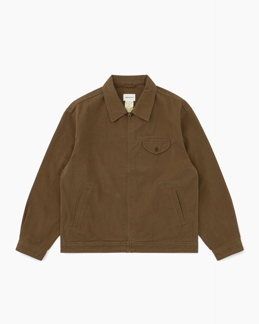 Washed Swing Jacket Brown