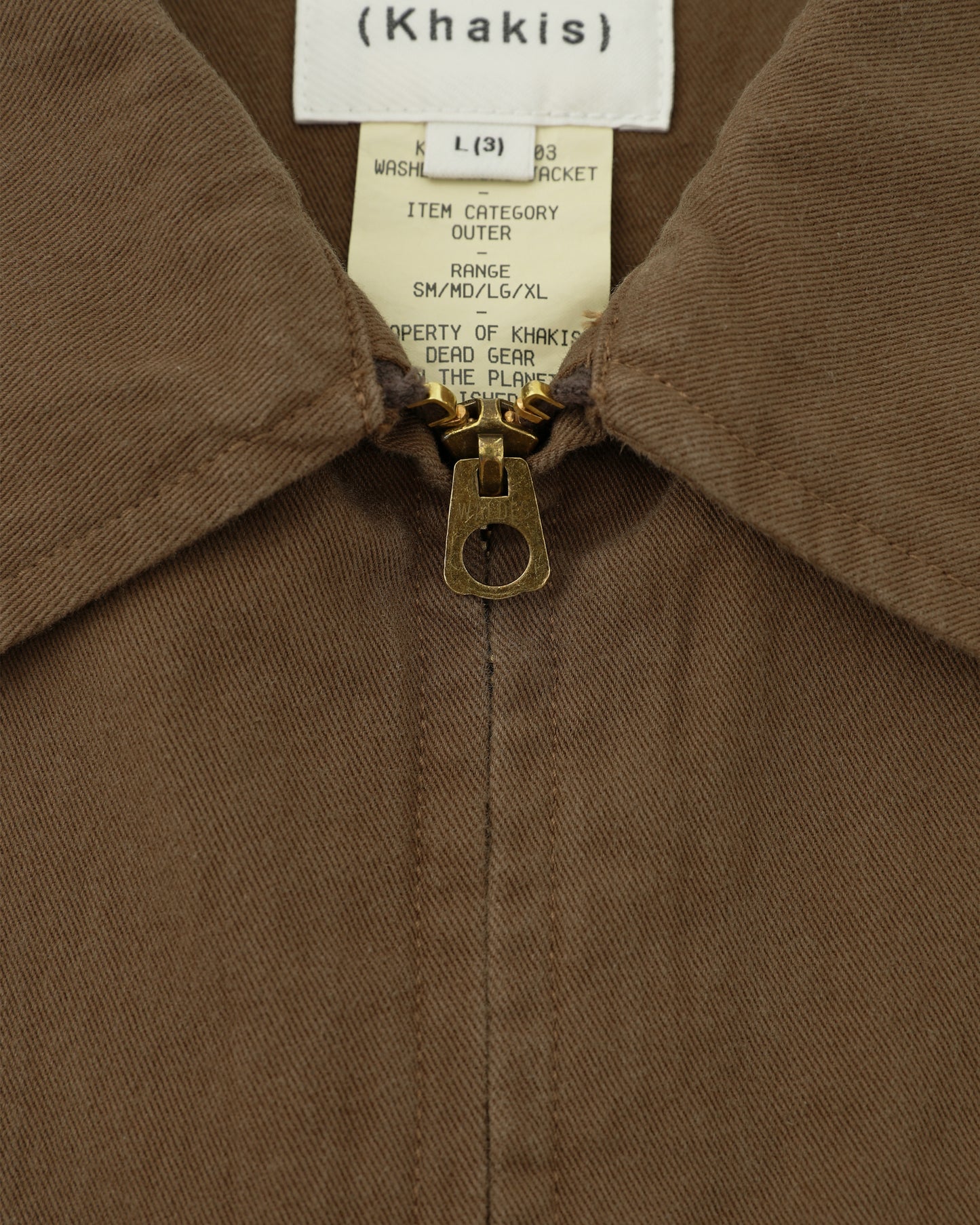 Washed Swing Jacket Brown