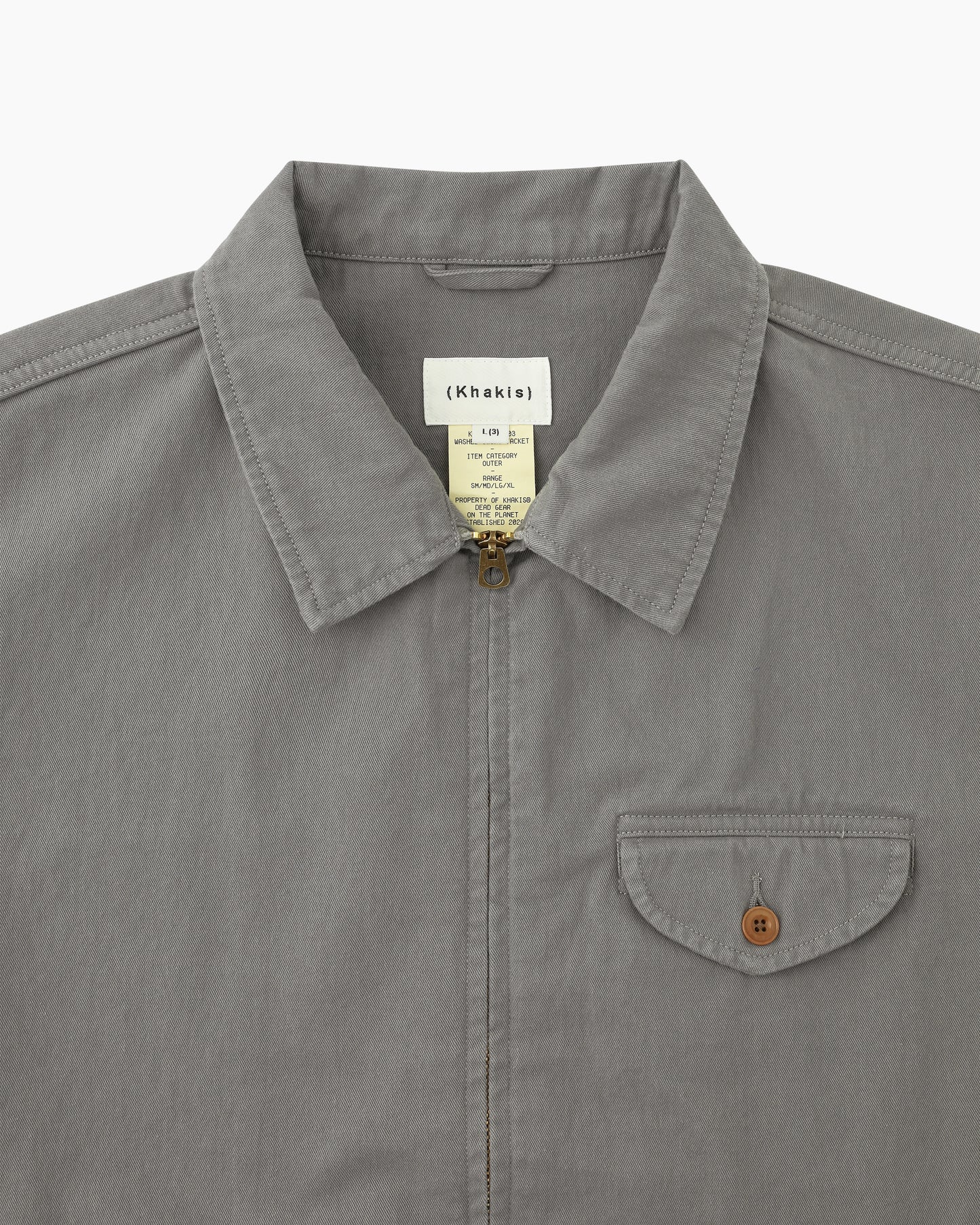 Washed Swing Jacket Grey
