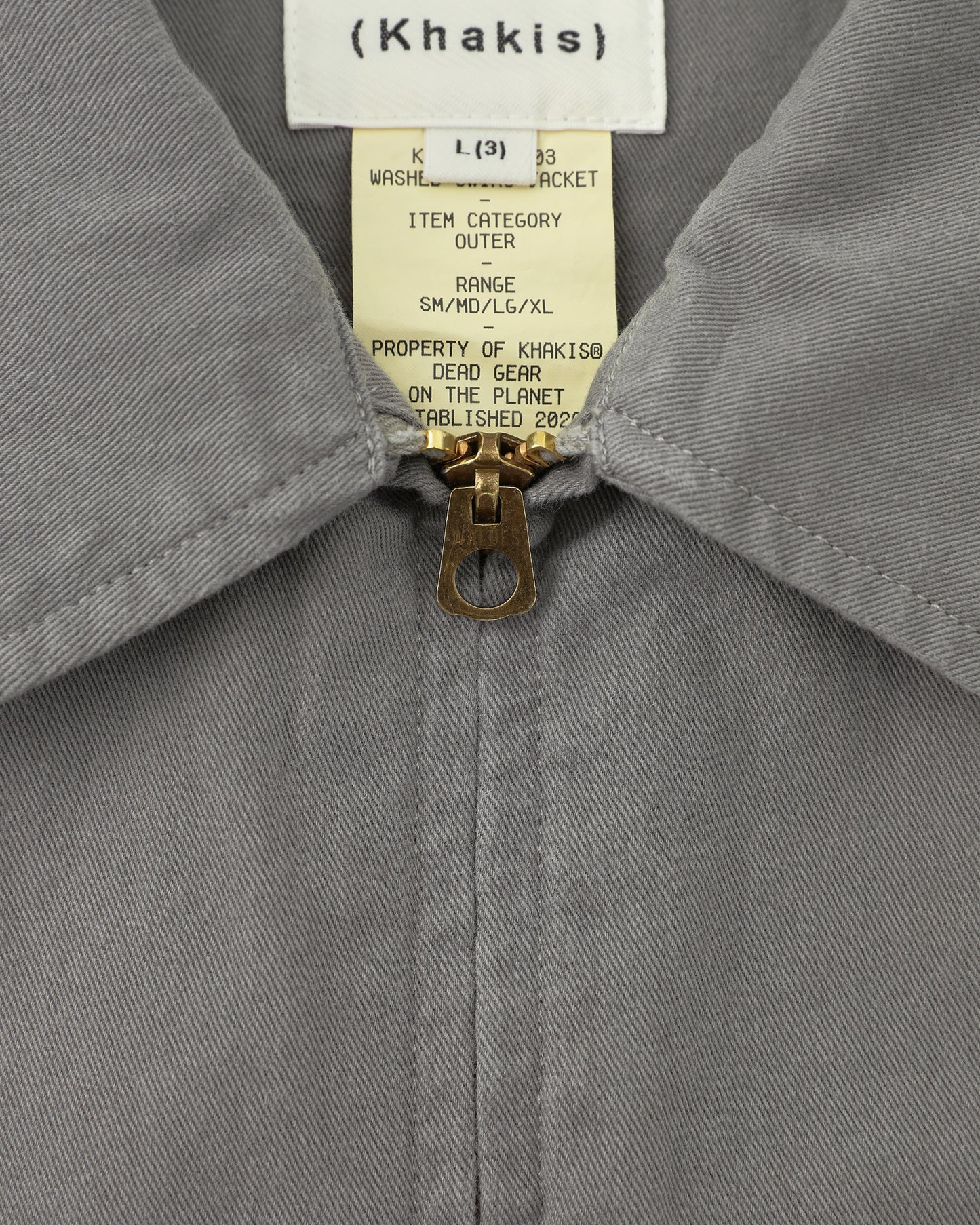 Washed Swing Jacket Grey