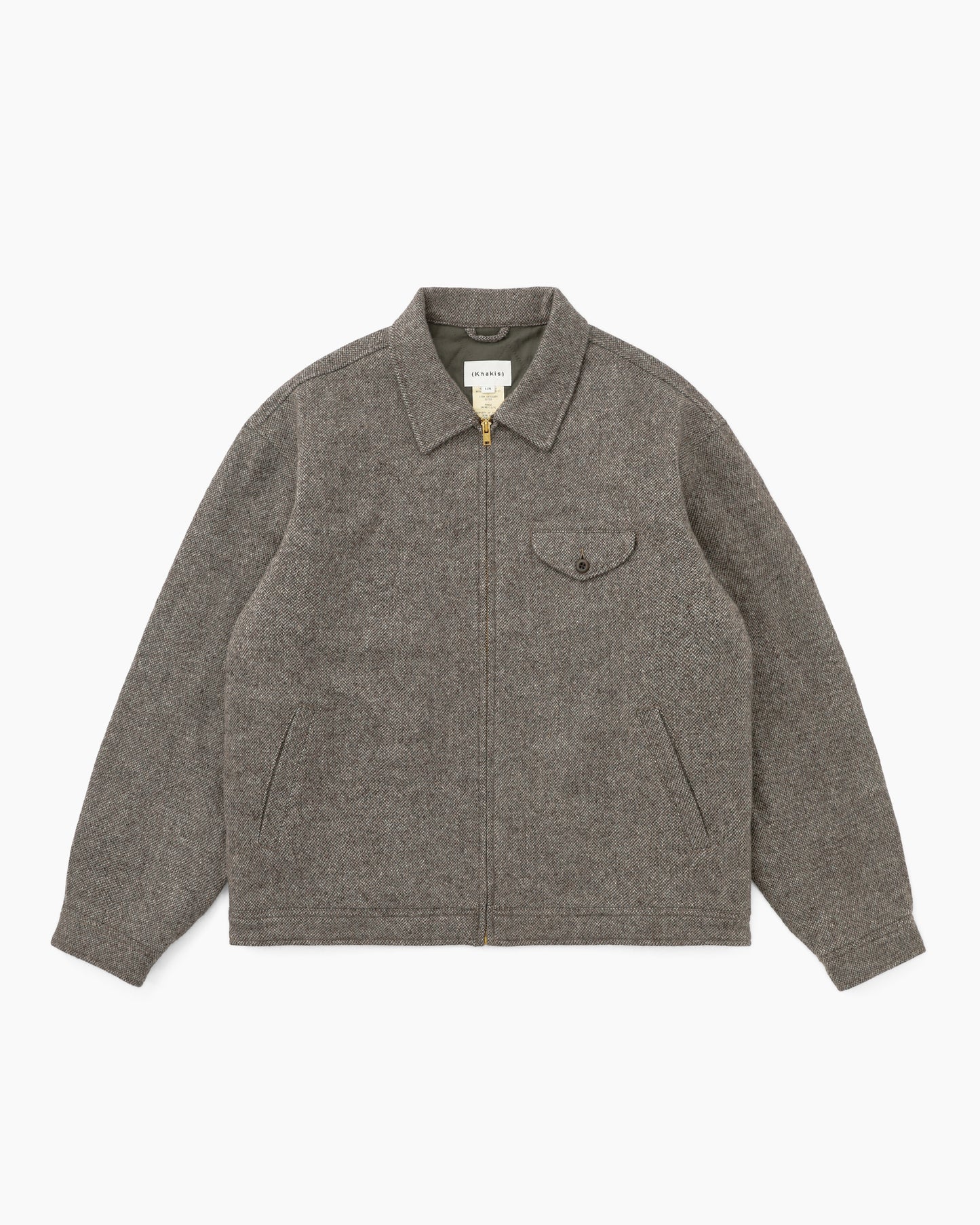 Wool Swing Jacket Brown