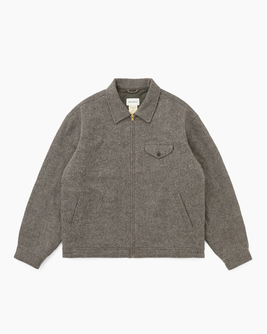Wool Swing Jacket Brown