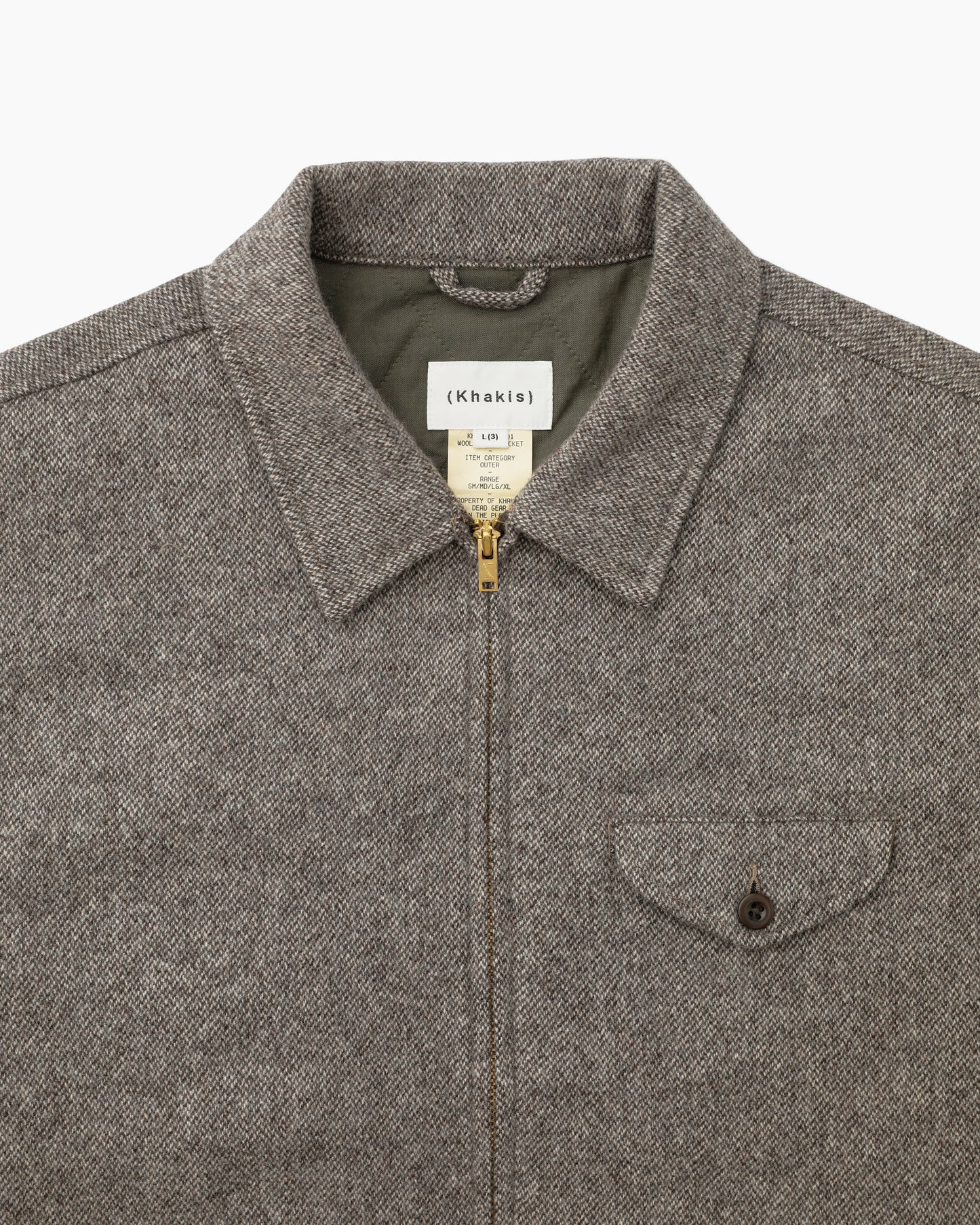 Wool Swing Jacket Brown