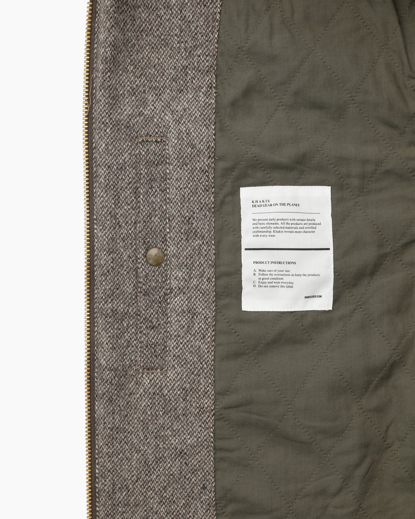 Wool Swing Jacket Brown