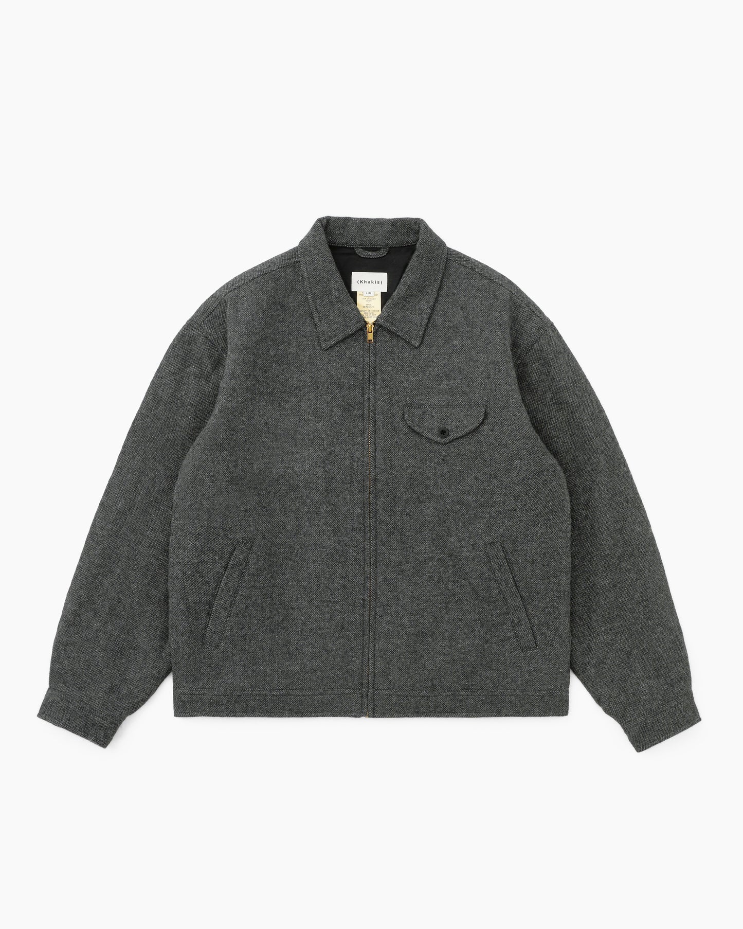 Wool Swing Jacket Charcoal