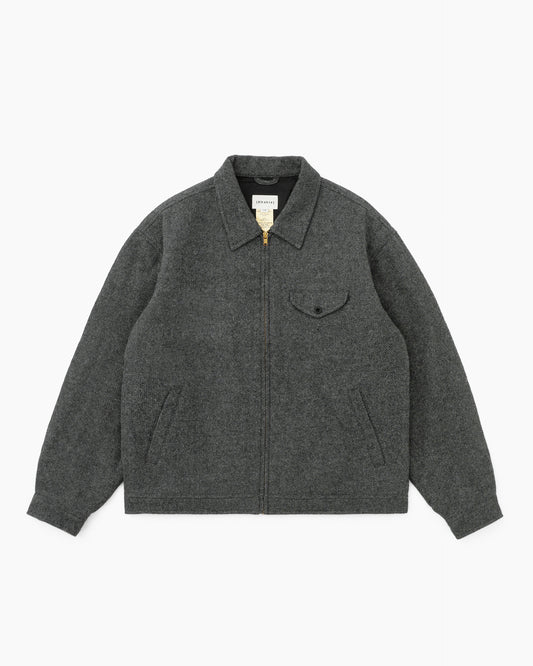 Wool Swing Jacket Charcoal