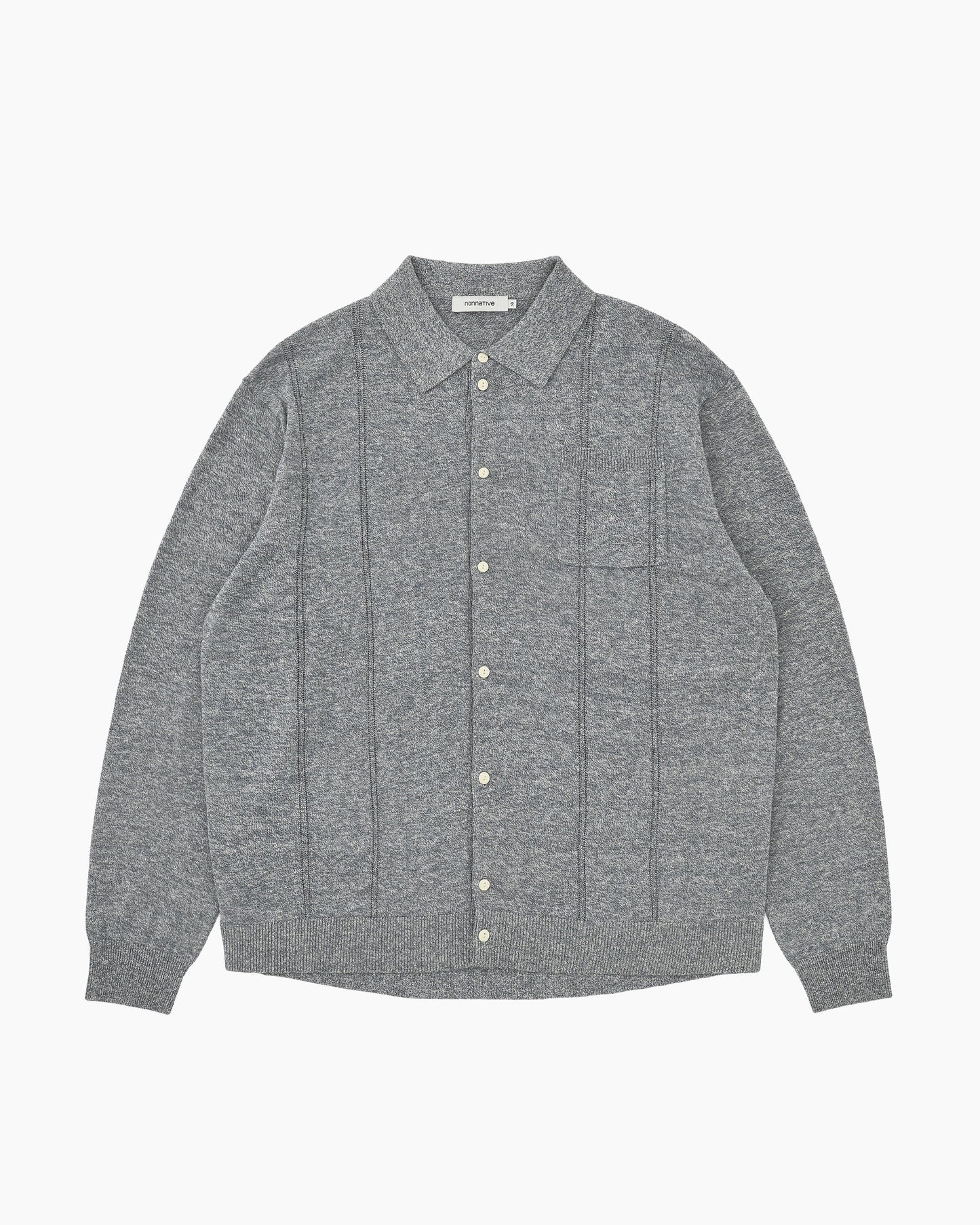 Officer Polo Cardigan Dark Navy