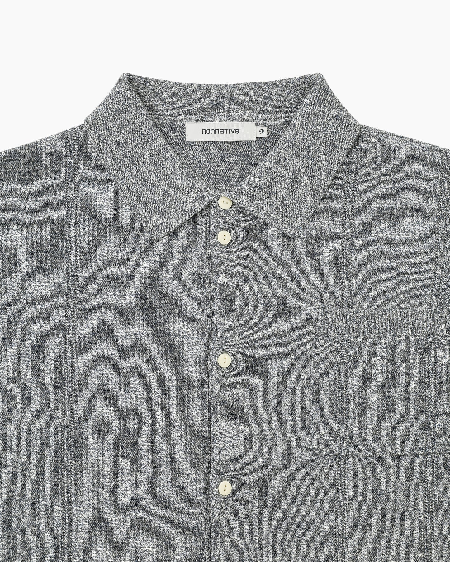 Officer Polo Cardigan Dark Navy