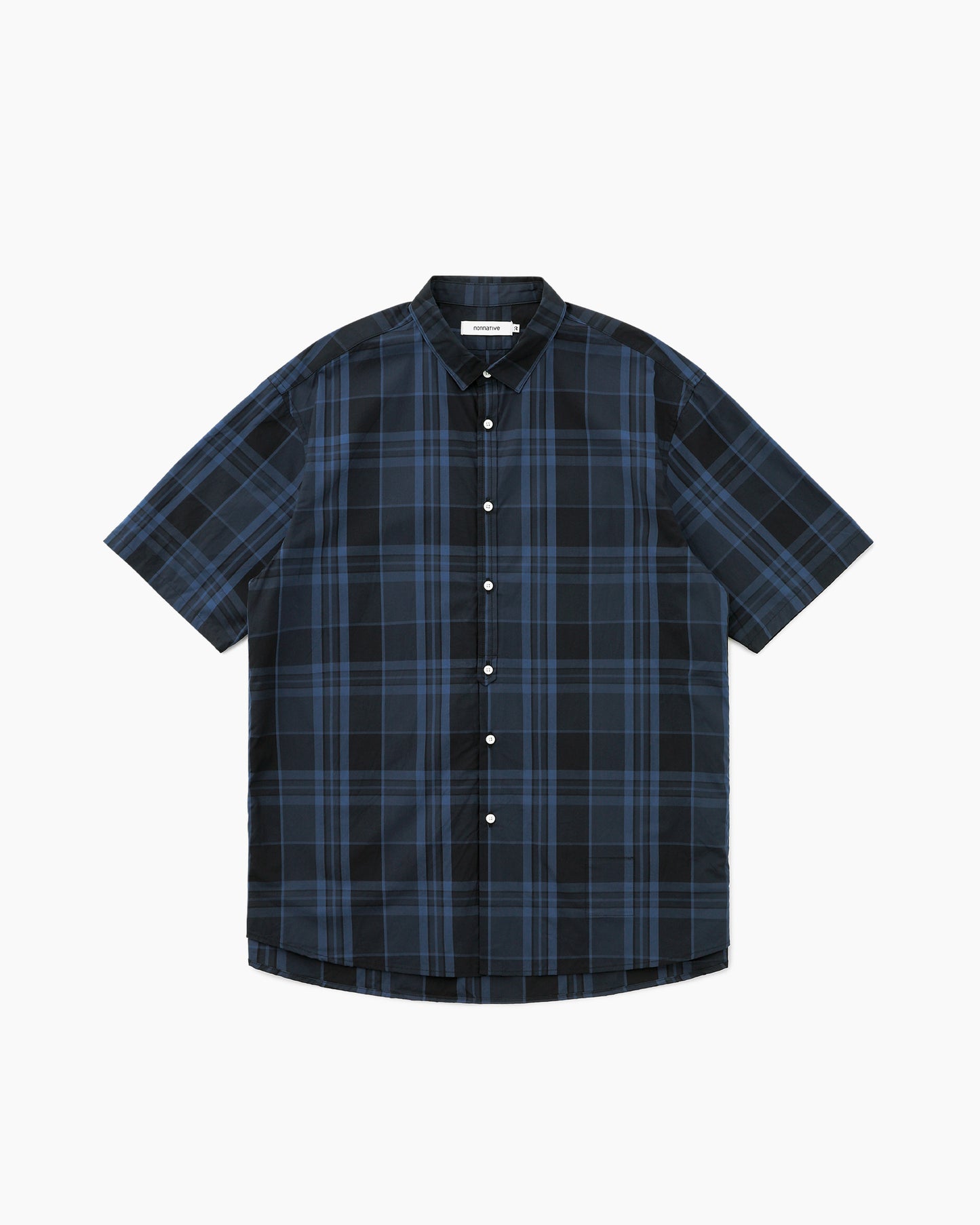 Stranger S/S Shirt Madras Check Dark Navy