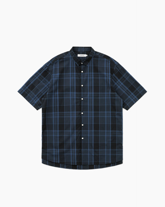 Stranger S/S Shirt Madras Check Dark Navy