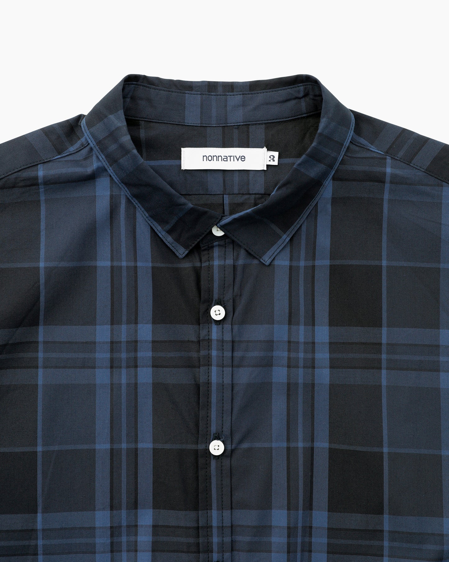 Stranger S/S Shirt Madras Check Dark Navy