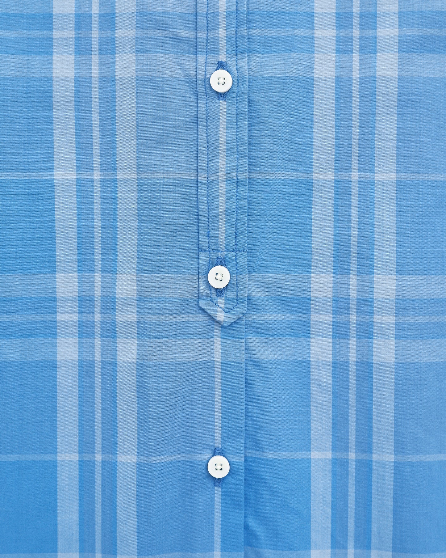 Stranger S/S Shirt Madras Check Sax Blue
