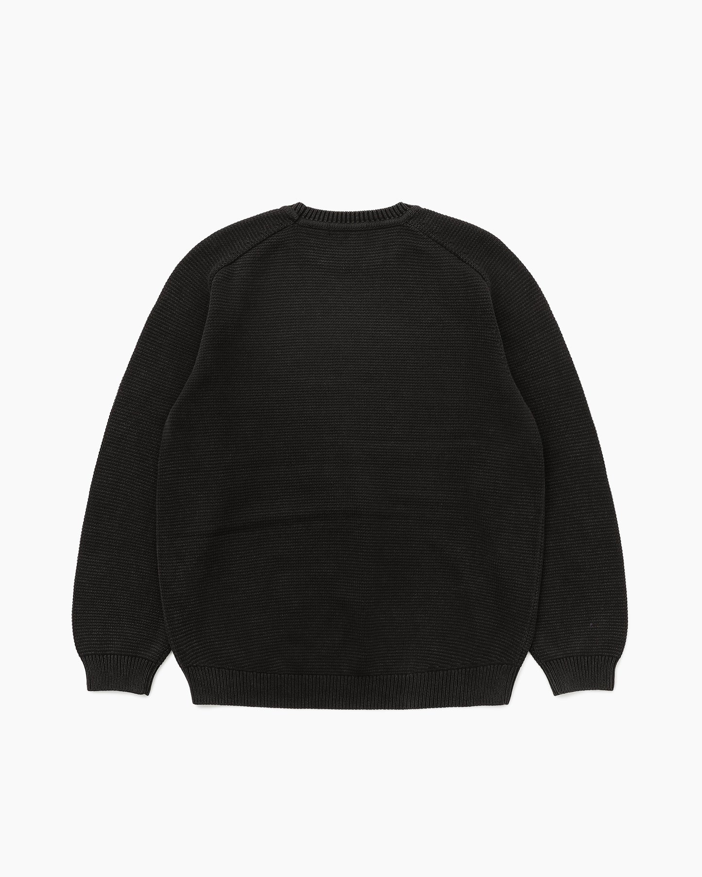 Worker Pullover Sweater Black