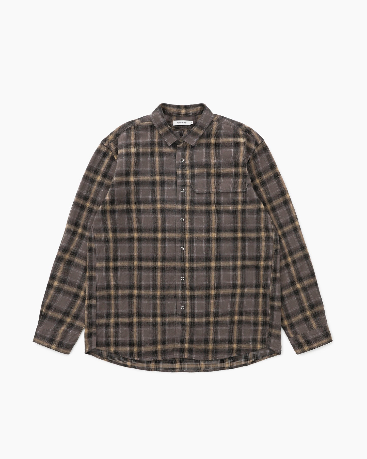 Worker Zip Shirt Gray