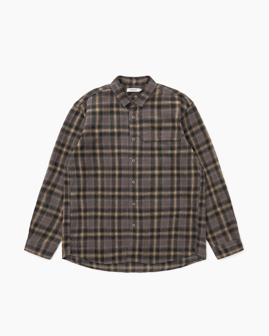 Worker Zip Shirt Gray