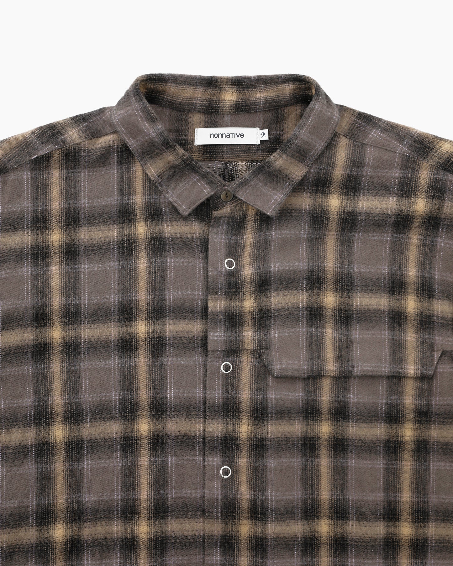 Worker Zip Shirt Gray