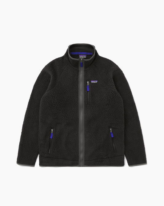 M's Retro Pile Jacket Black w/Forge Grey