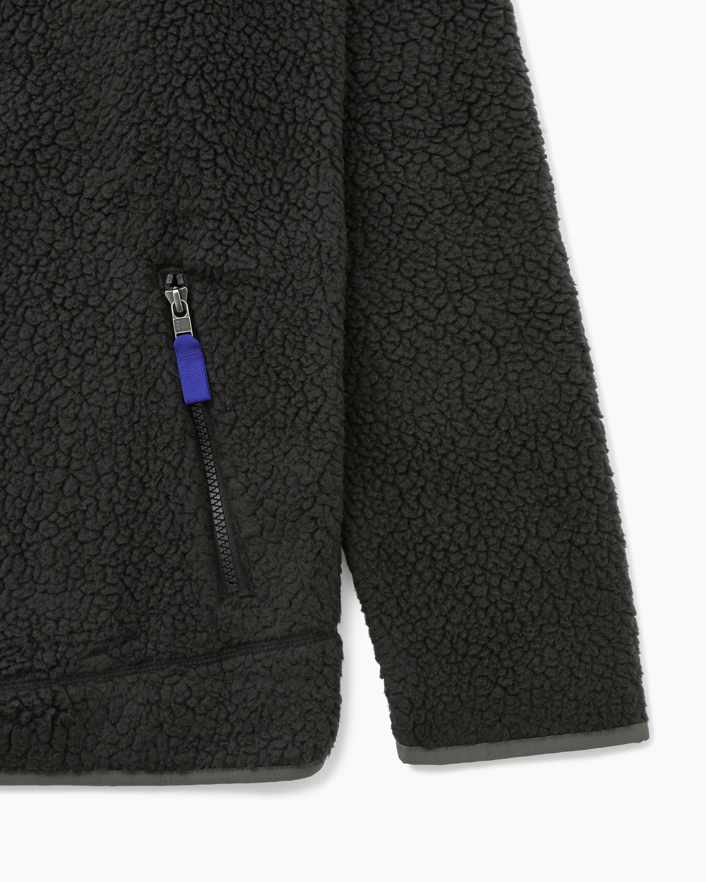 M's Retro Pile Jacket Black w/Forge Grey