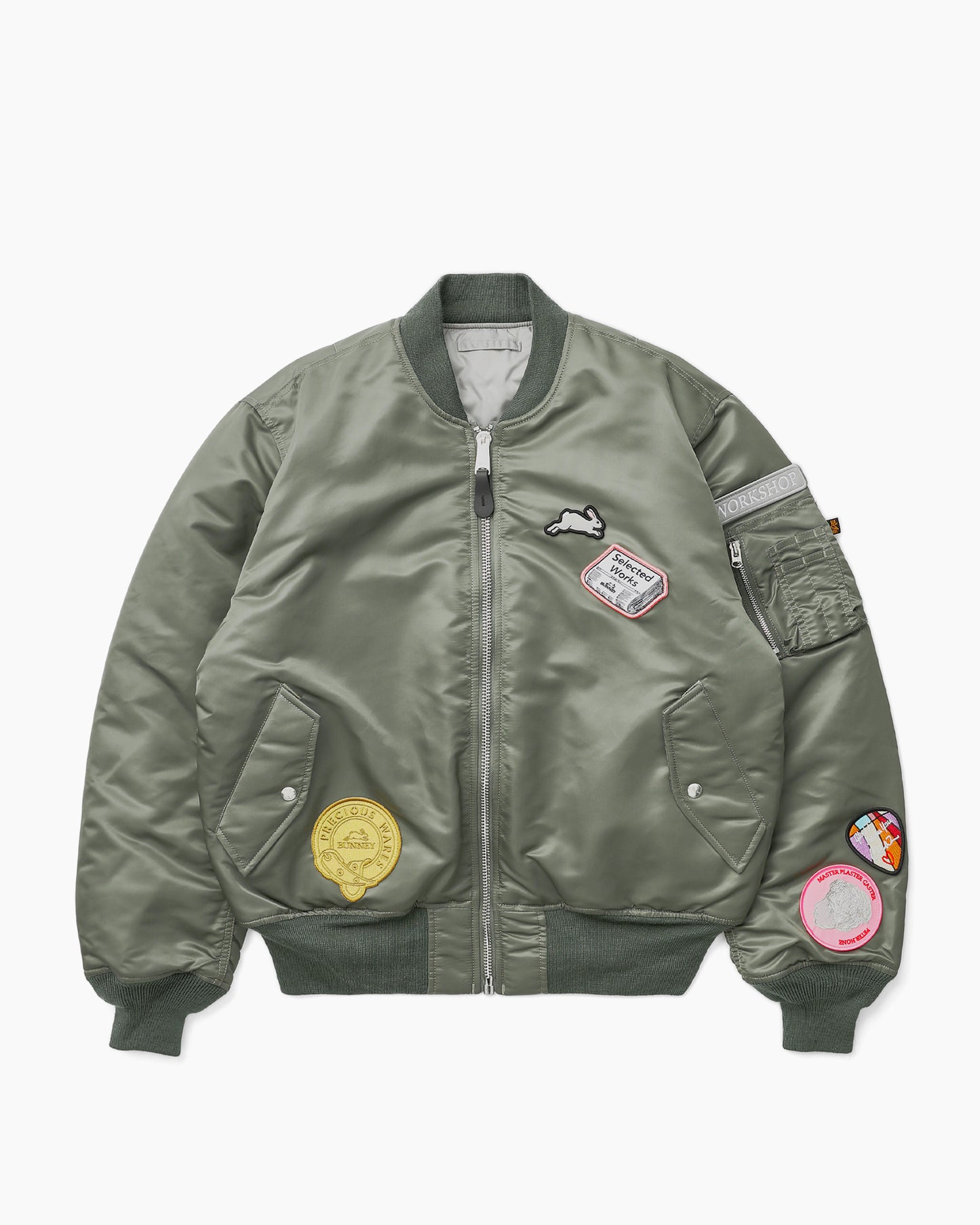 Alpha x Bunney Ma-1 Bomber Jacket Vintage Green