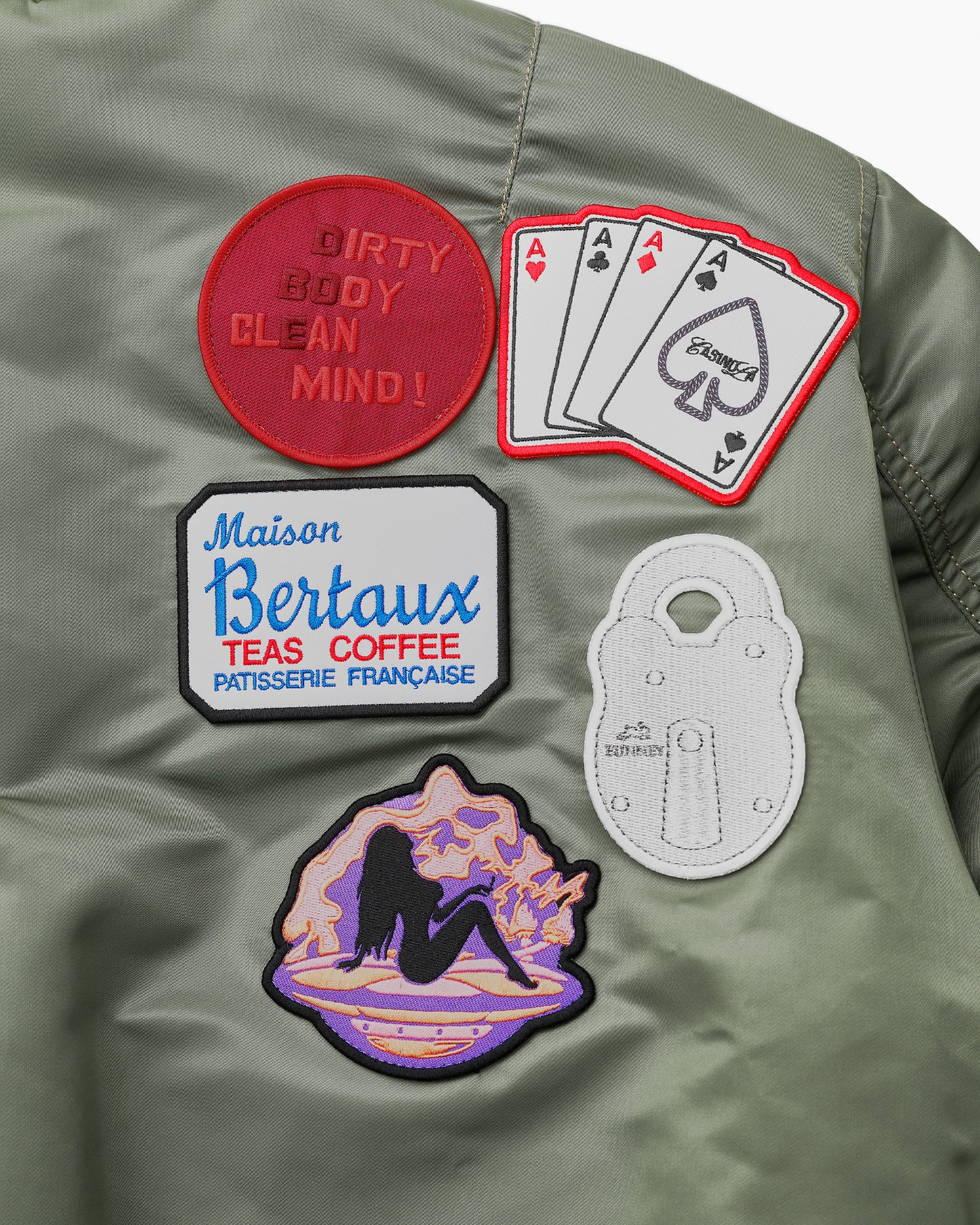 Alpha x Bunney Ma-1 Bomber Jacket Vintage Green