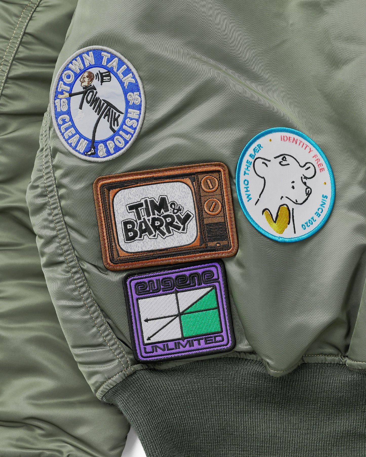 Alpha x Bunney Ma-1 Bomber Jacket Vintage Green