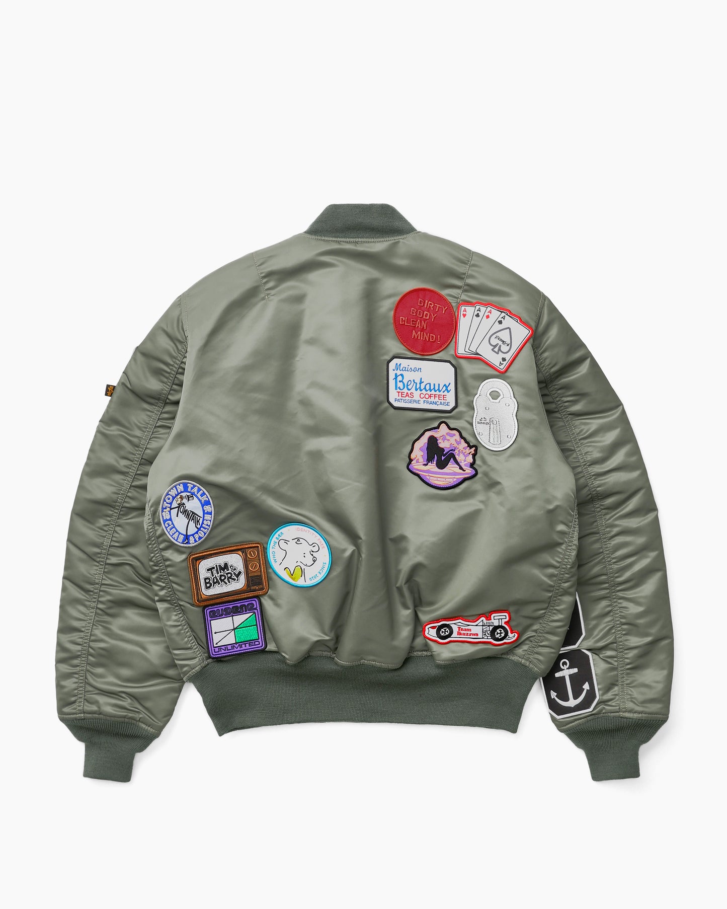 Alpha x Bunney Ma-1 Bomber Jacket Vintage Green