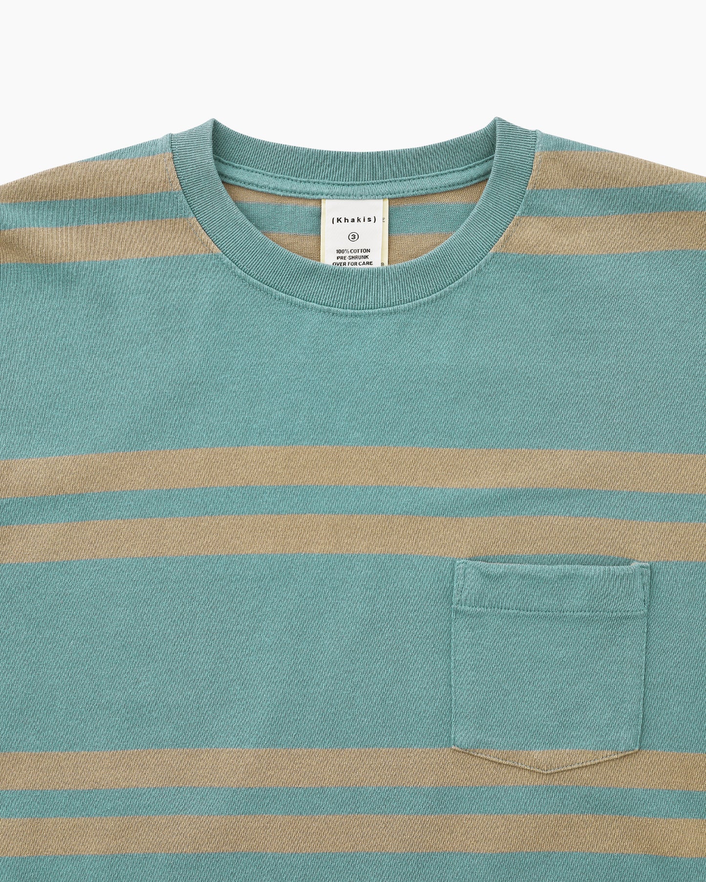 Bold Stripe L/S Tee Dusty Green