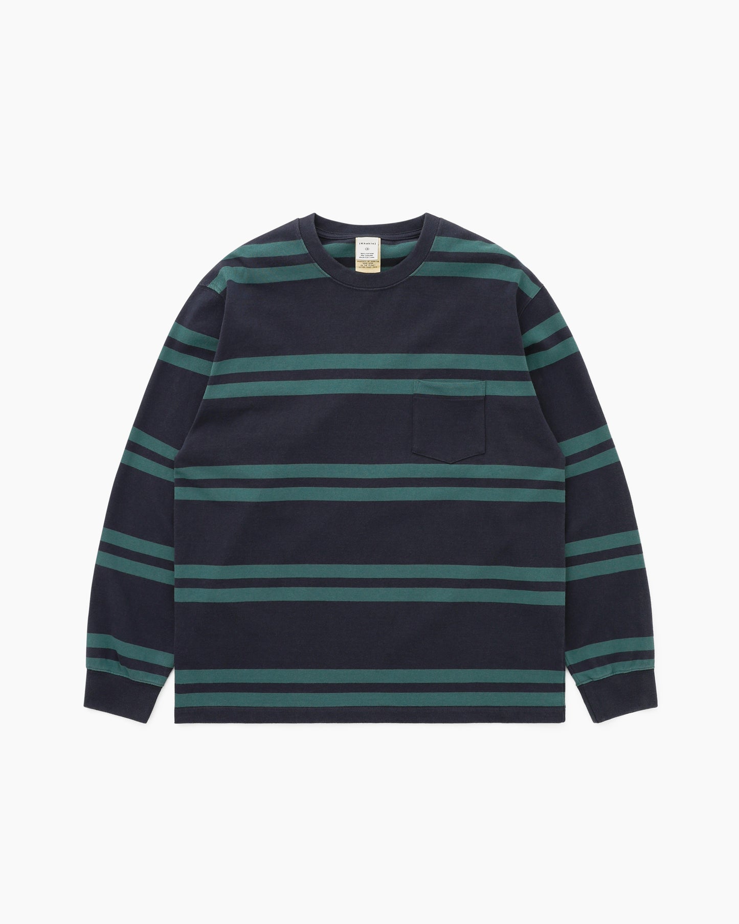 Bold Stripe L/S Tee Navy