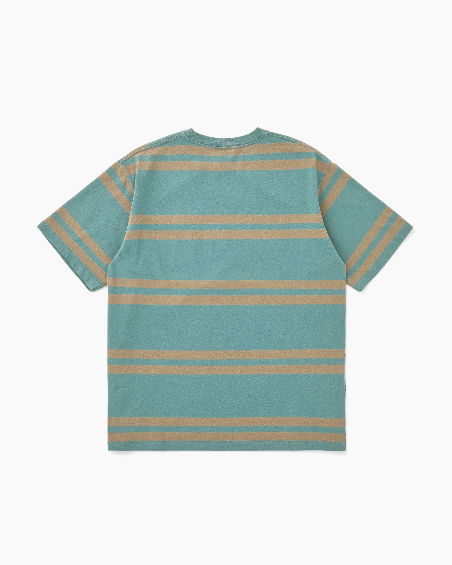 Bold Stripe S/S Tee Dusty Green
