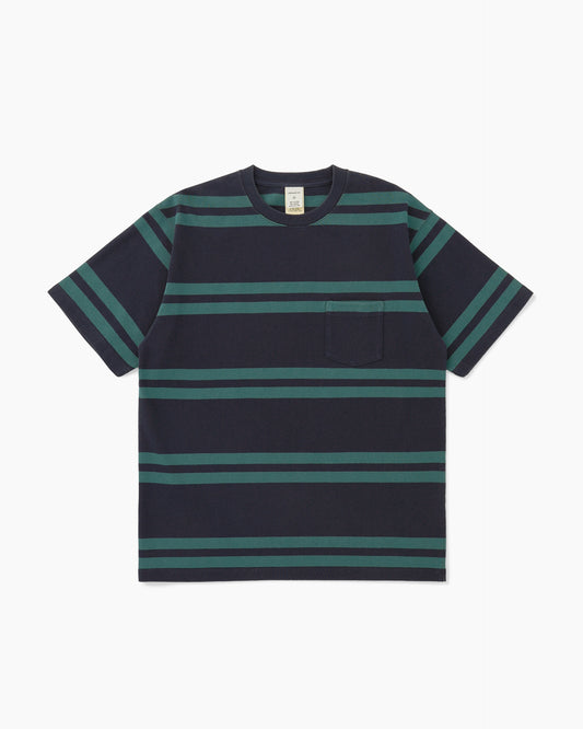 Bold Stripe S/S Tee Navy