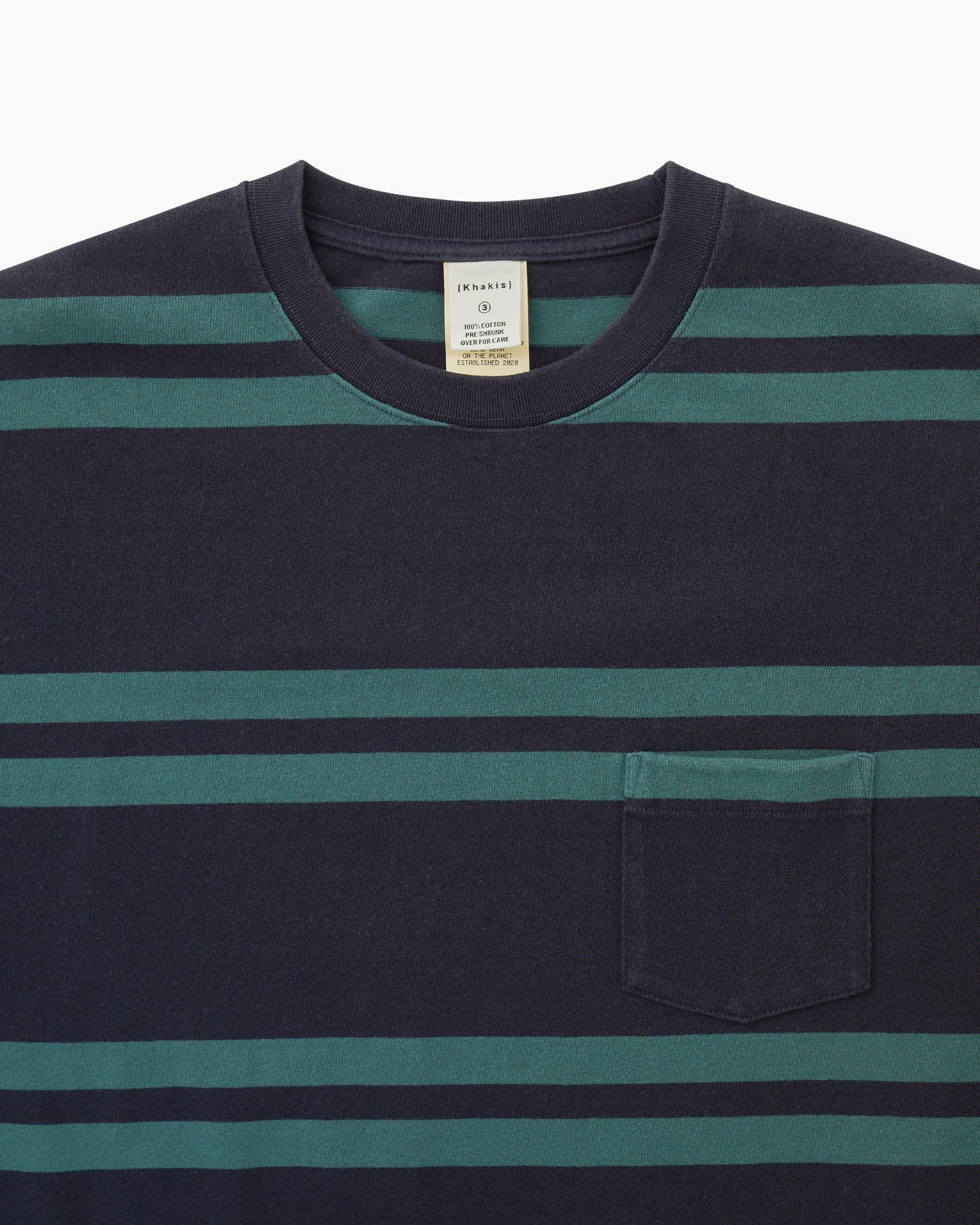 Bold Stripe S/S Tee Navy