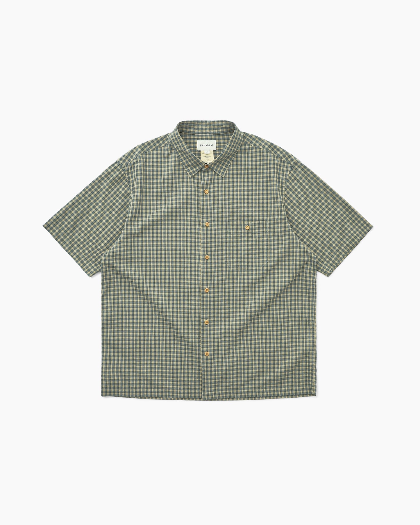 Border Check S/S Shirt Forest