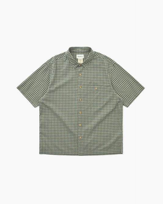 Border Check S/S Shirt Forest