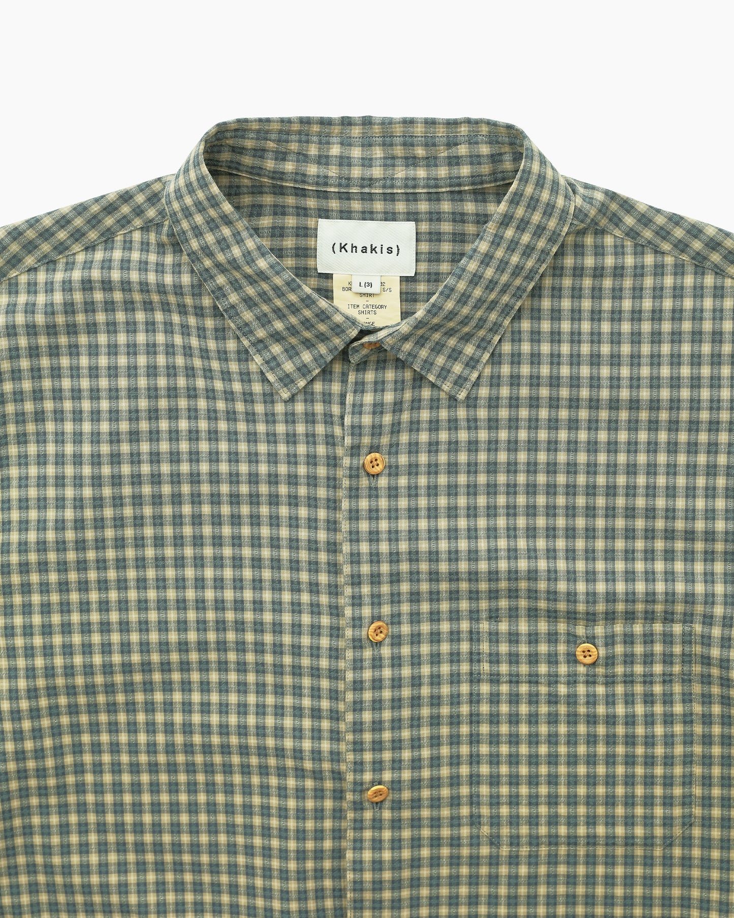 Border Check S/S Shirt Forest