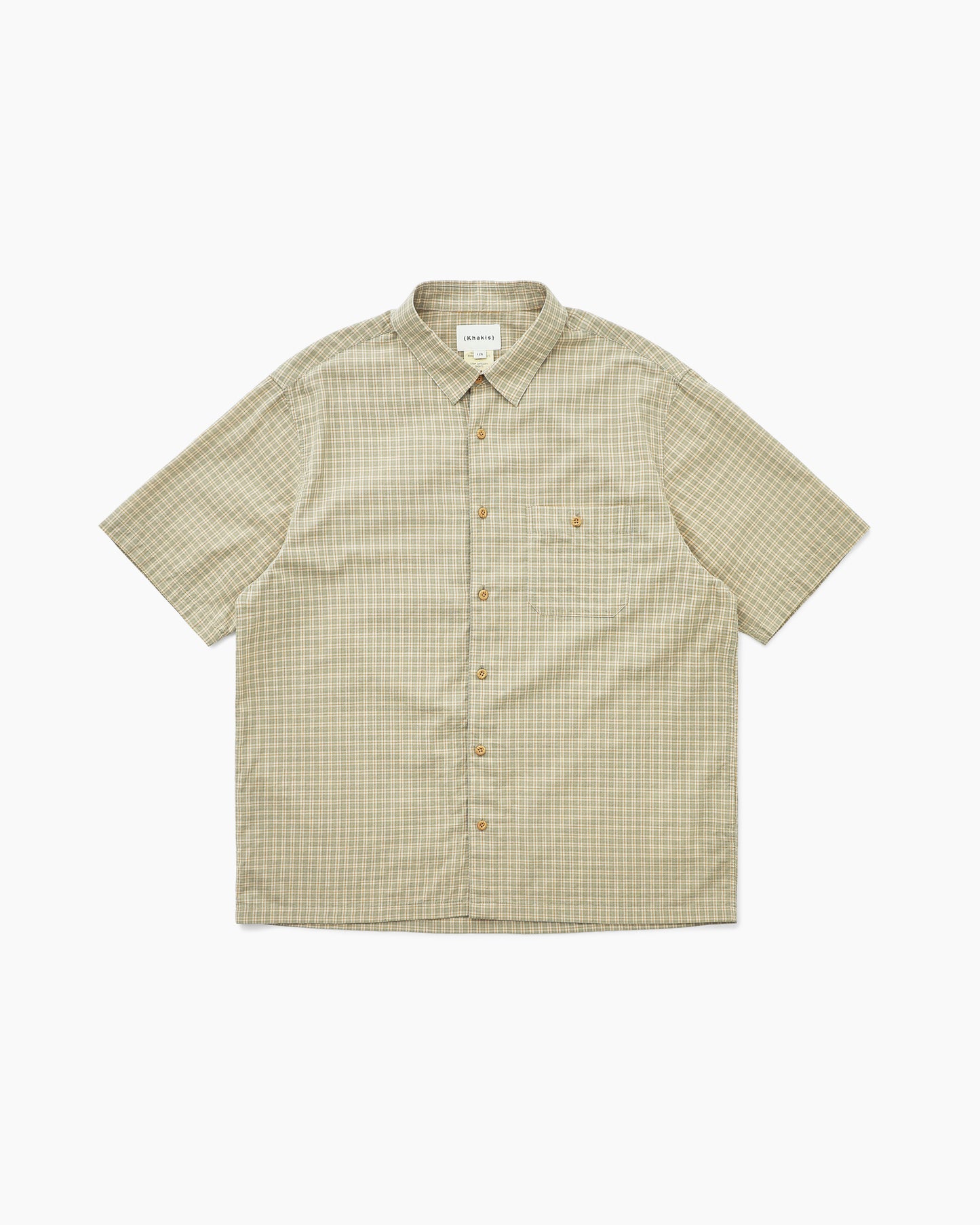 Border Check S/S Shirt Sage