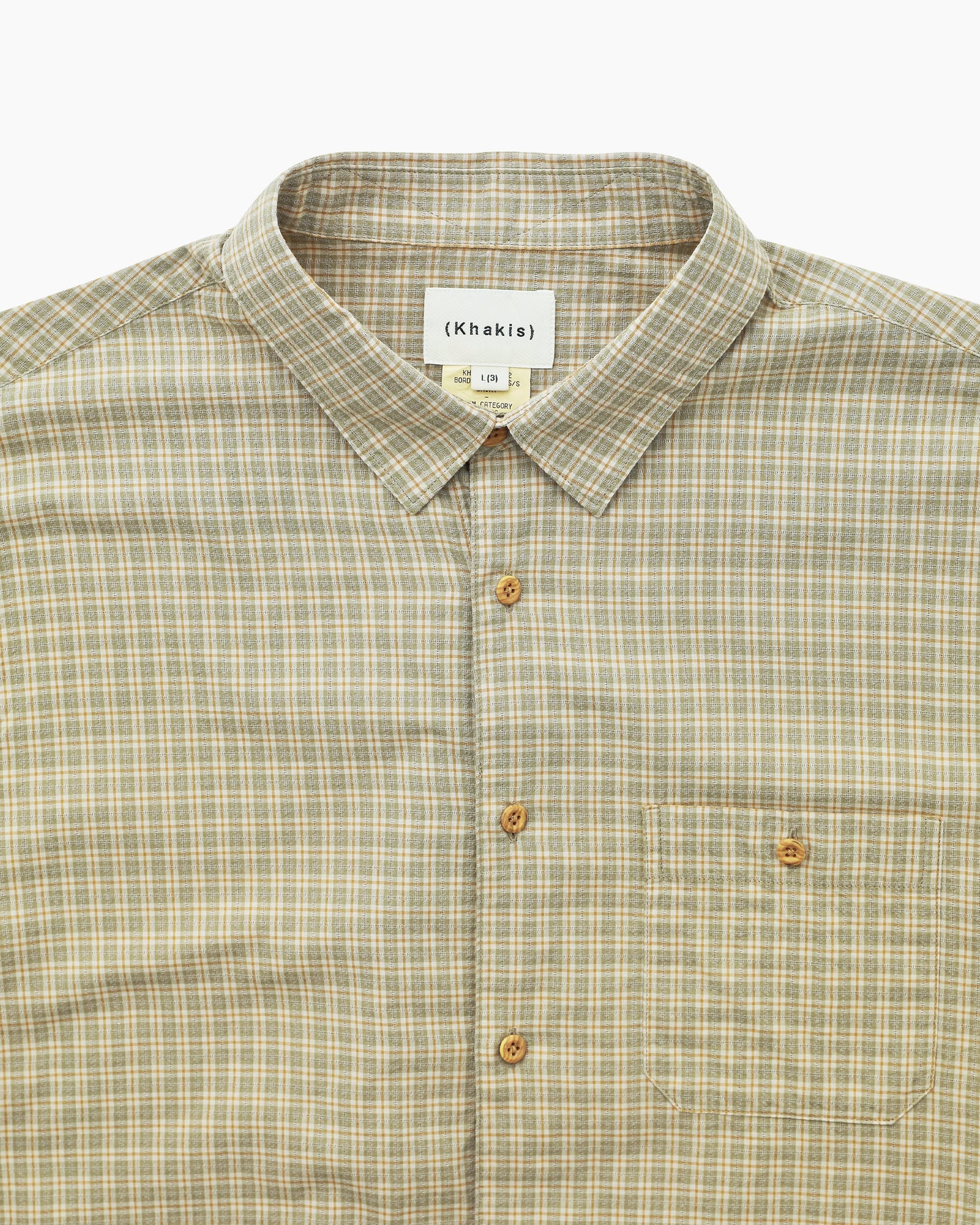 Border Check S/S Shirt Sage