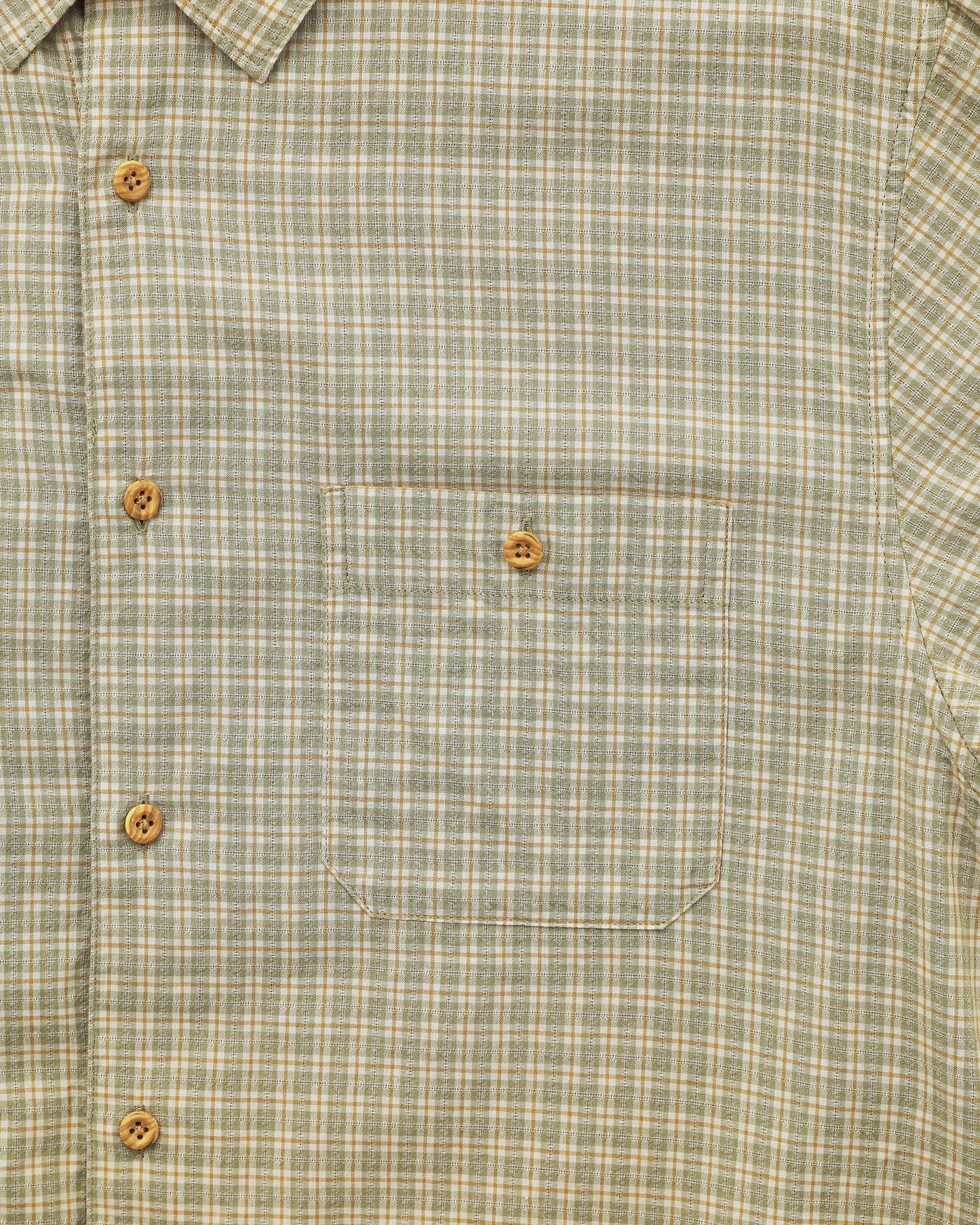 Border Check S/S Shirt Sage