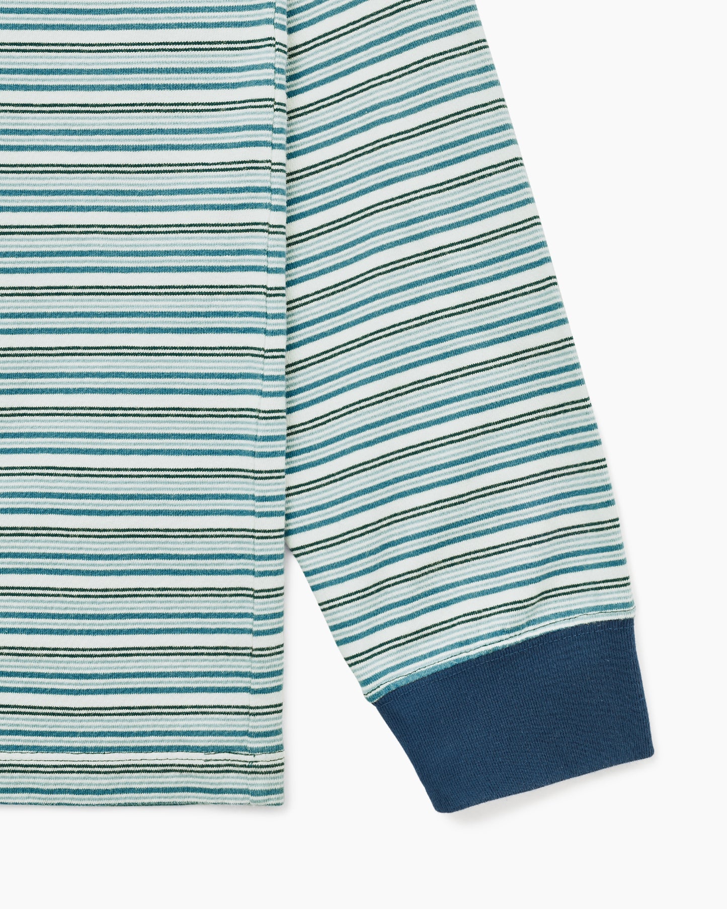 Border L/S Tee Blue