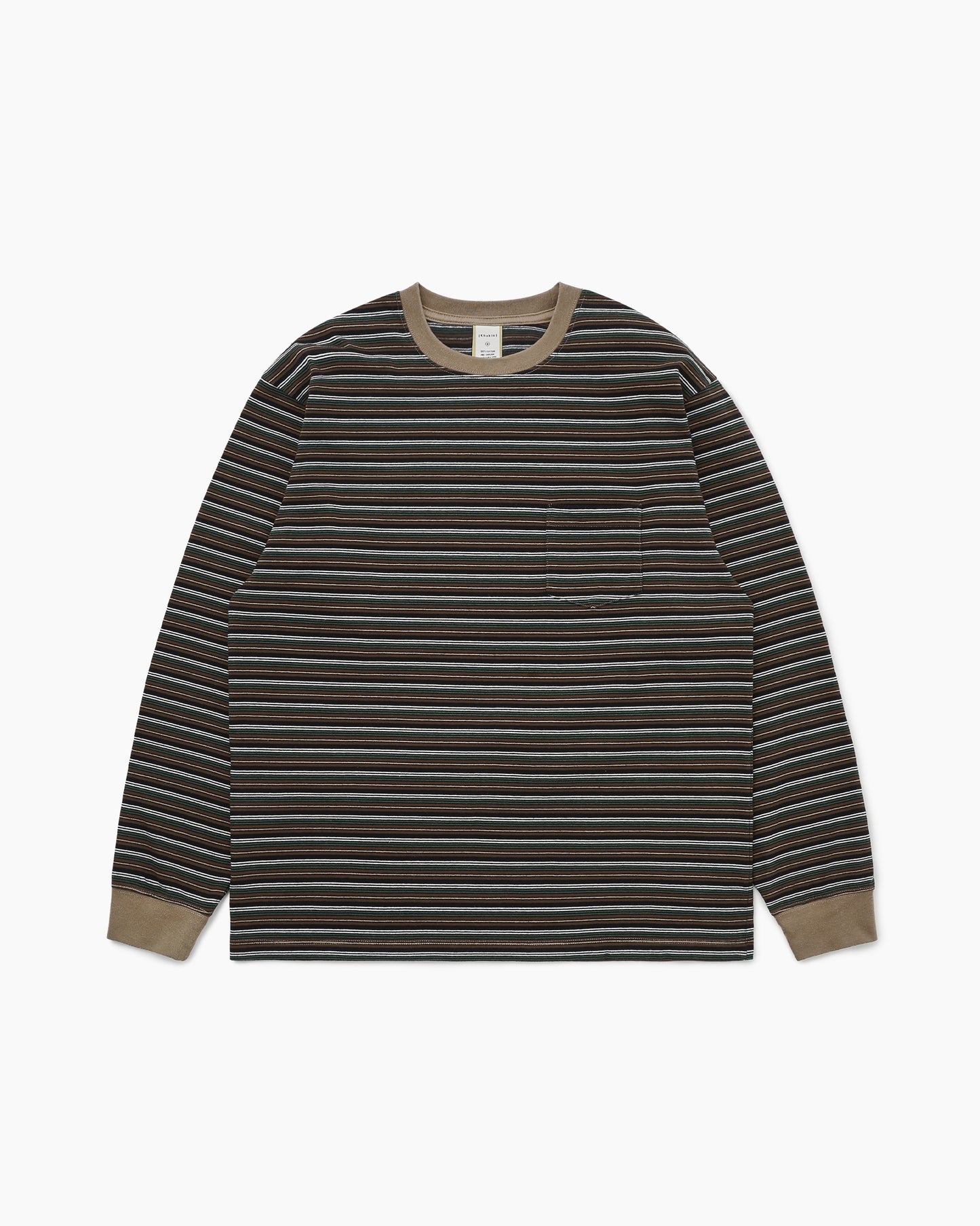 Border L/S Tee Brown