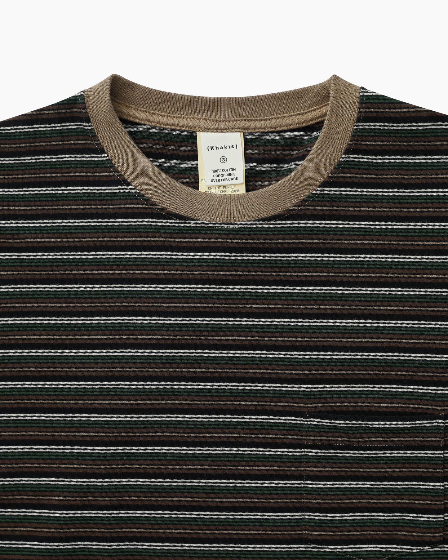 Border L/S Tee Brown