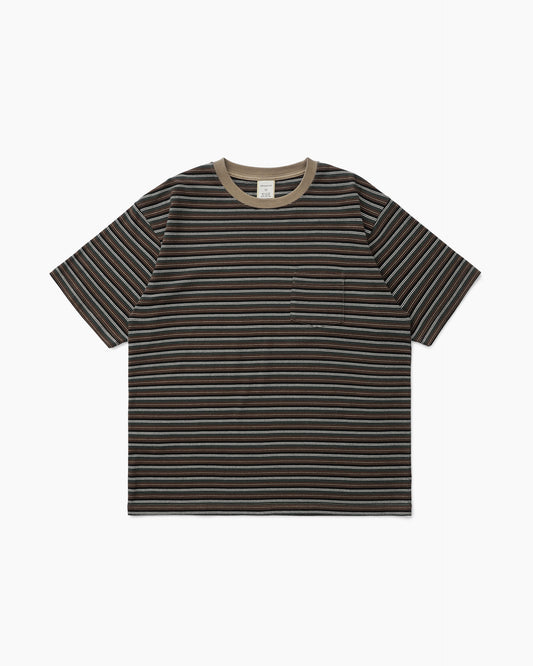 Border S/S Tee Brown
