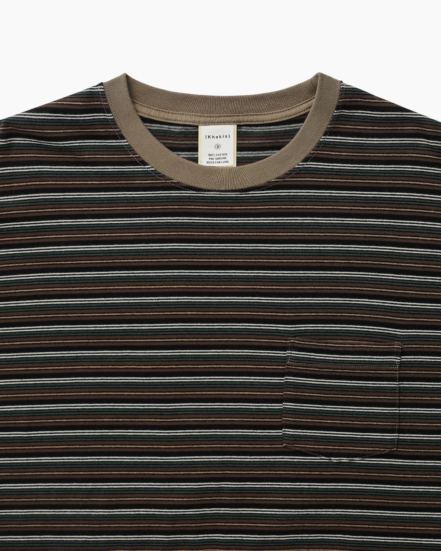 Border S/S Tee Brown