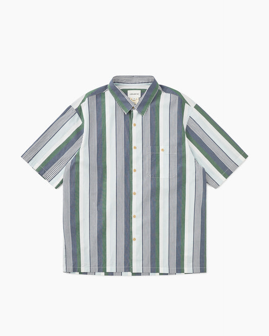 Cabana Stripe S/S Shirt Blue