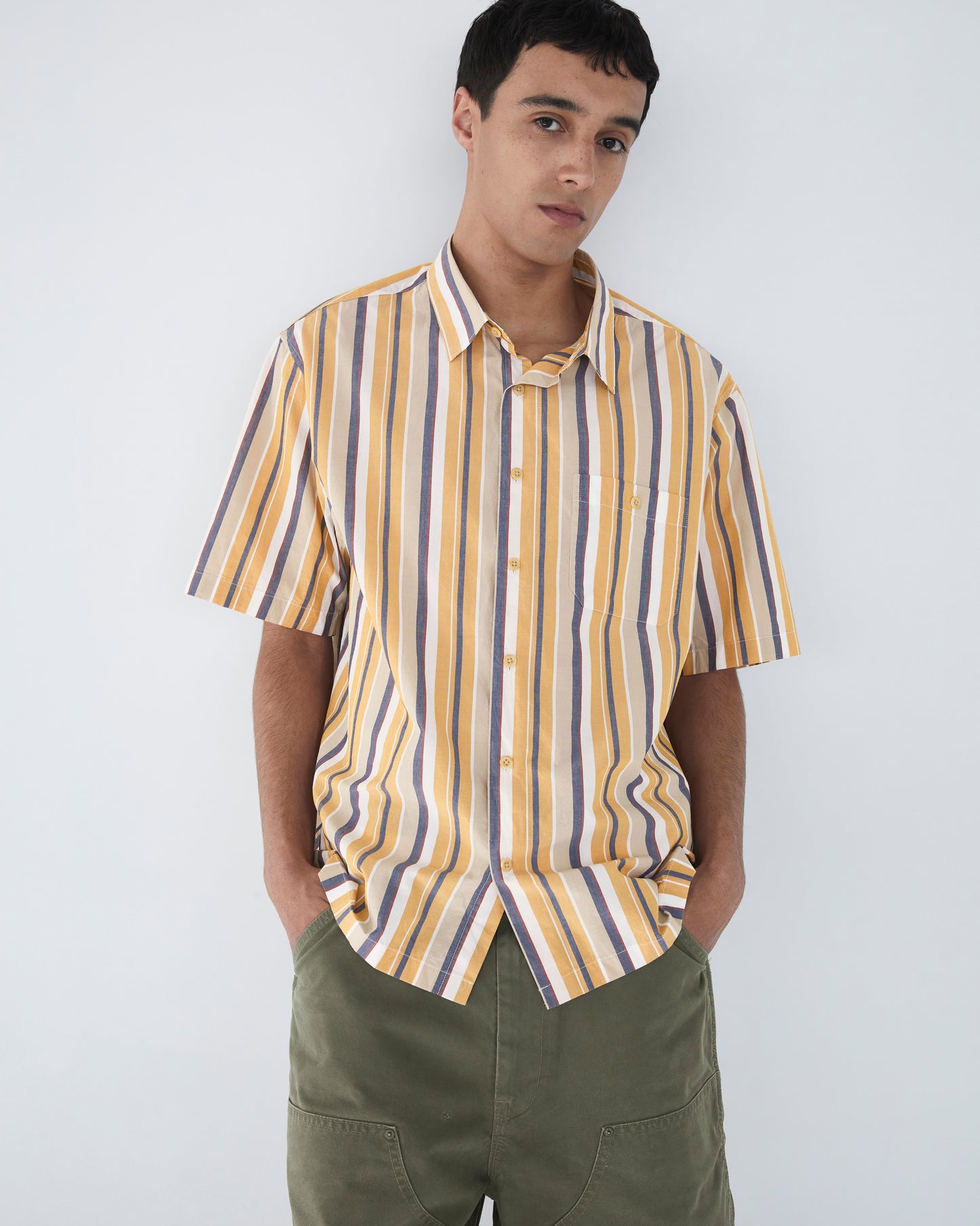 Cabana Stripe S/S Shirt Orange
